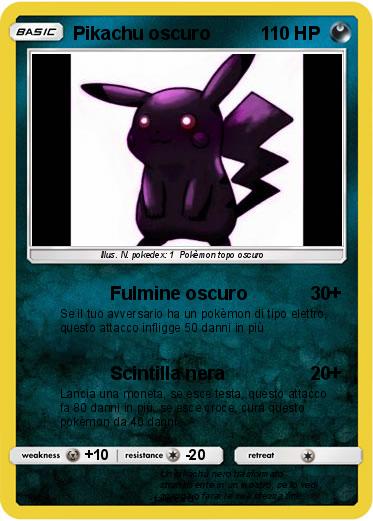 Pokemon Pikachu oscuro