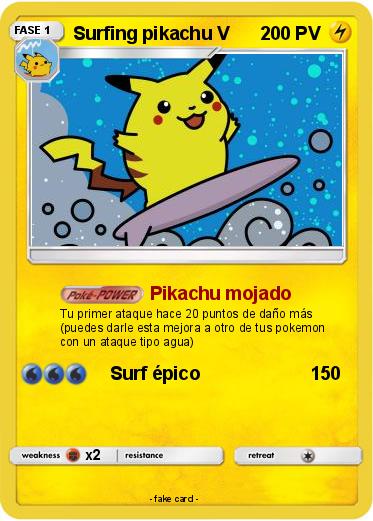 Pokemon Surfing pikachu V