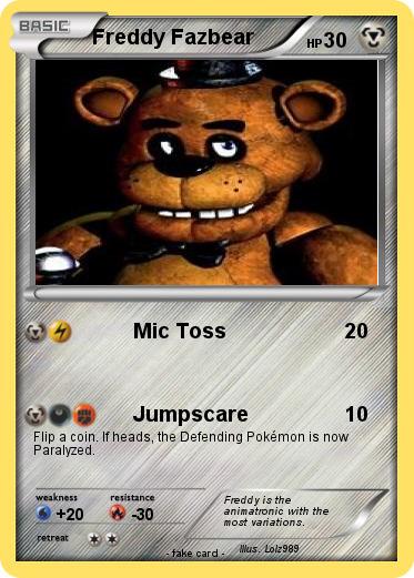 Pokemon Freddy Fazbear