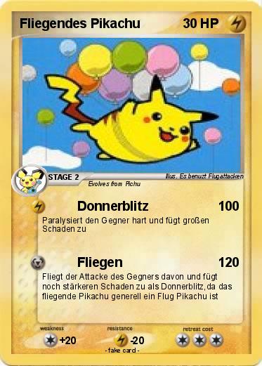 Pokemon Fliegendes Pikachu