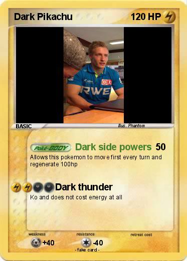 Pokemon Dark Pikachu