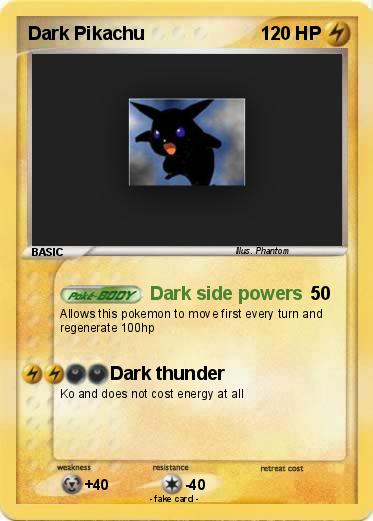 Pokemon Dark Pikachu