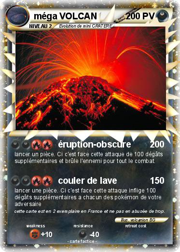 Pokemon méga VOLCAN