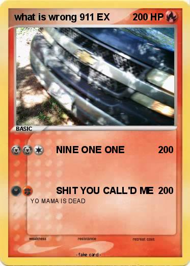 Pokemon what is wrong 911 EX