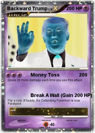 Pokemon Backward Trump