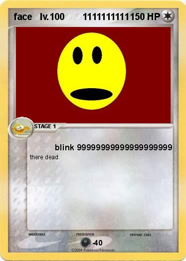 Pokemon face   lv.100       1111111111