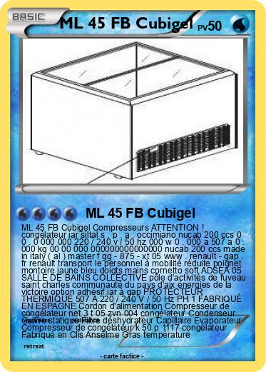 Pokemon ML 45 FB Cubigel