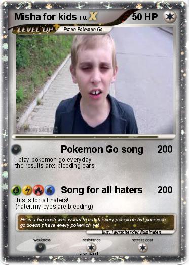 Pokemon Misha for kids