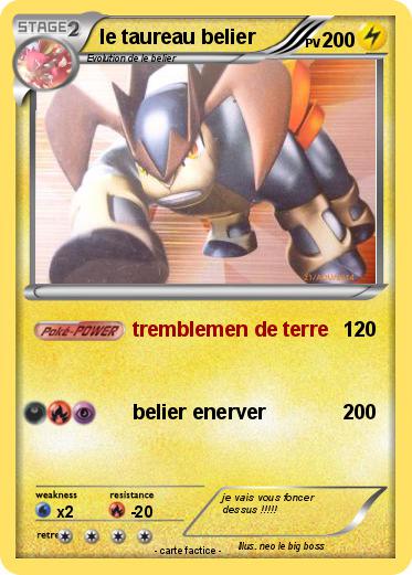 Pokemon le taureau belier