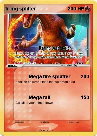 Pokemon firing splitter