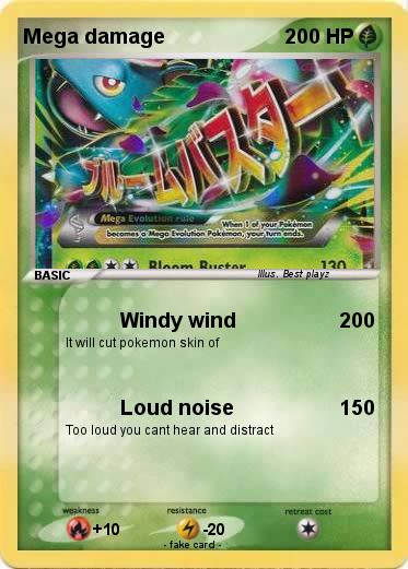 Pokemon Mega damage