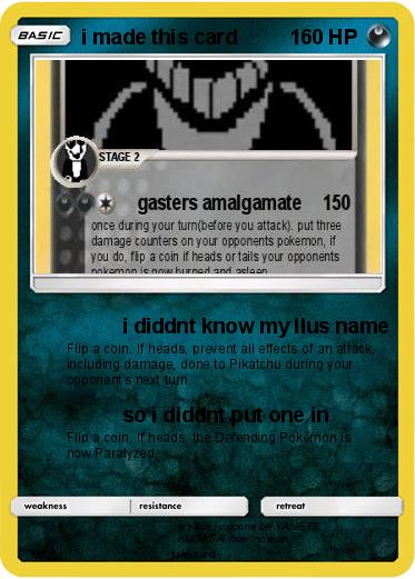 Pokemon i made this card
