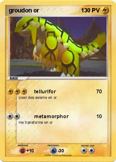 Pokemon groudon or