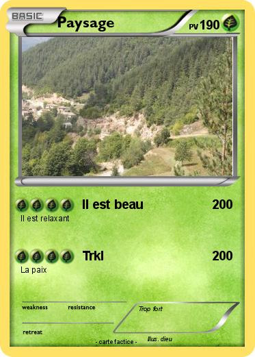Pokemon Paysage