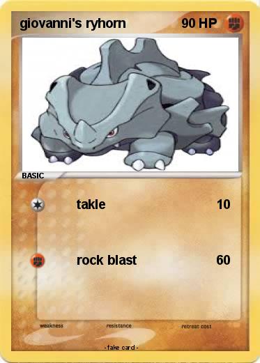 Pokemon giovanni's ryhorn
