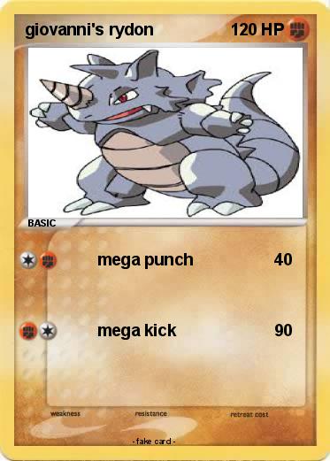 Pokemon giovanni's rydon