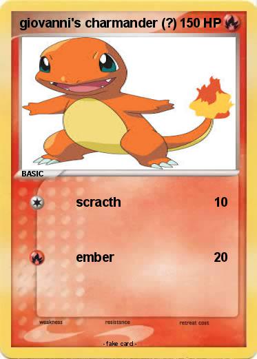 Pokemon giovanni's charmander (?)