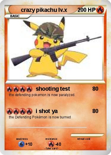 Pokemon crazy pikachu lv.x