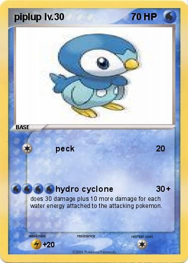 Pokemon piplup lv.30