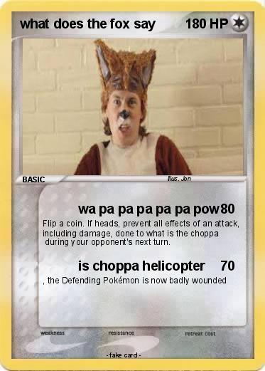 Pokemon what does the fox say