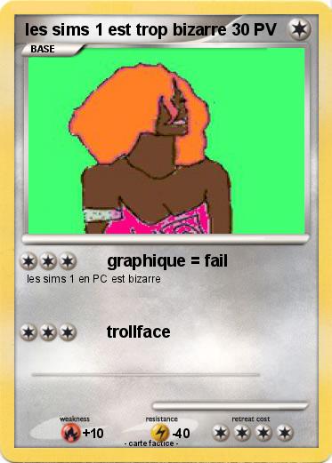Pokemon les sims 1 est trop bizarre