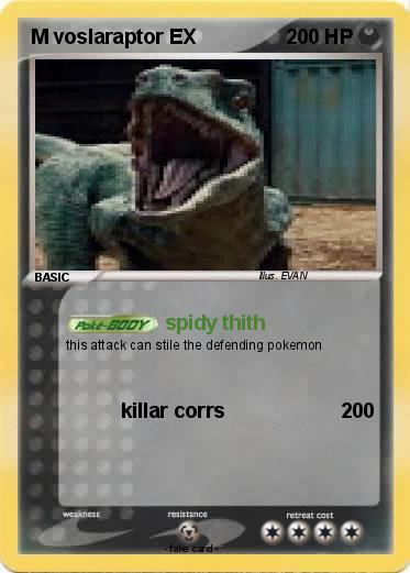 Pokemon M voslaraptor EX