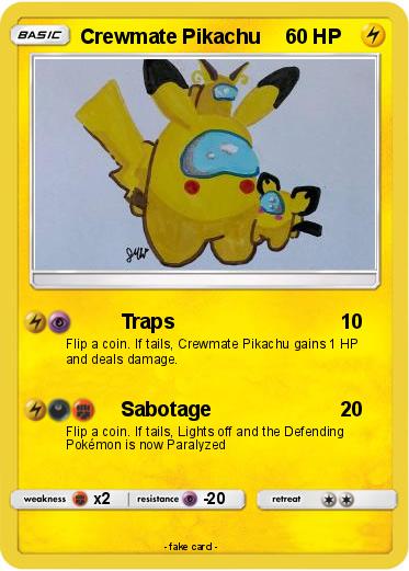 Pokemon Crewmate Pikachu