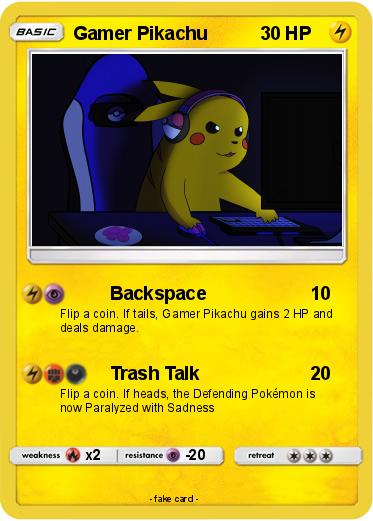 Pokemon Gamer Pikachu