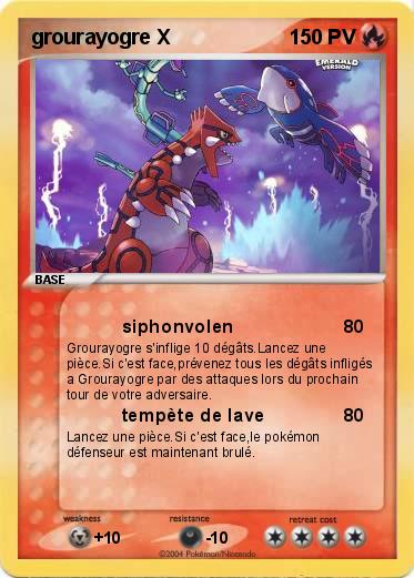 Pokemon grourayogre X