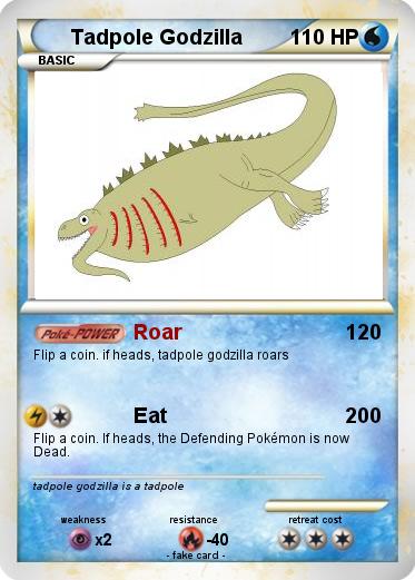 Pokemon Tadpole Godzilla