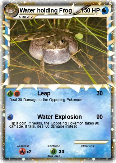 Pokemon Water holding Frog