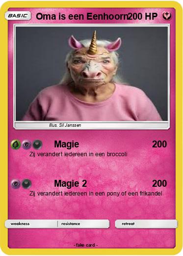 Pokemon Oma is een Eenhoorn