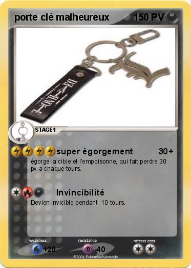 Pokemon porte clé malheureux