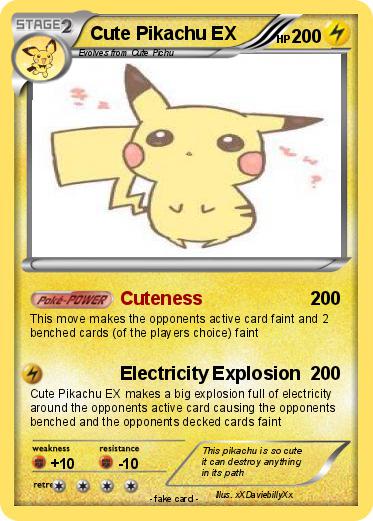 Pokemon Cute Pikachu EX