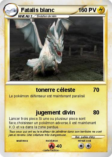 Pokemon Fatalis blanc