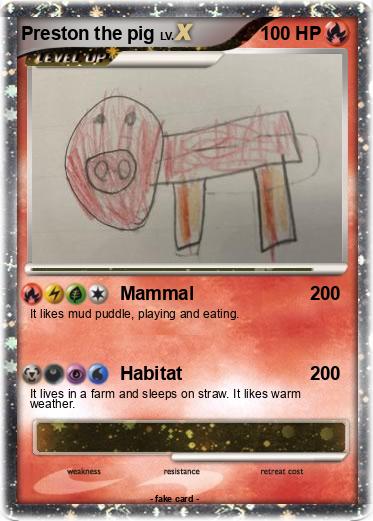 Pokemon Preston the pig