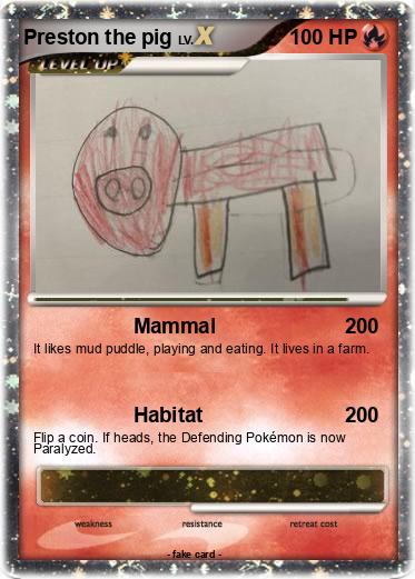 Pokemon Preston the pig