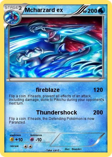 Pokemon Mcharzard ex