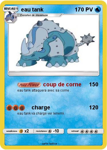 Pokemon eau tank