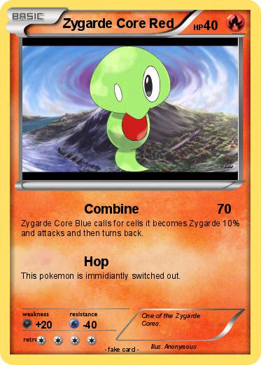 Pokemon Zygarde Core Red
