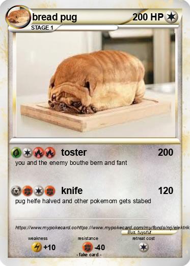 Pokemon bread pug
