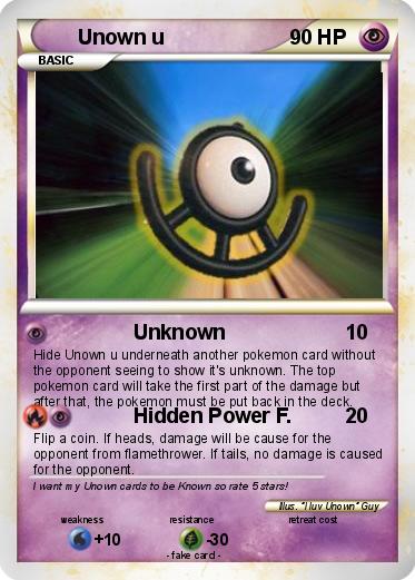 Pokemon Unown u