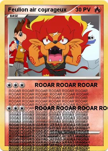 Pokemon Feulion air coµrageux