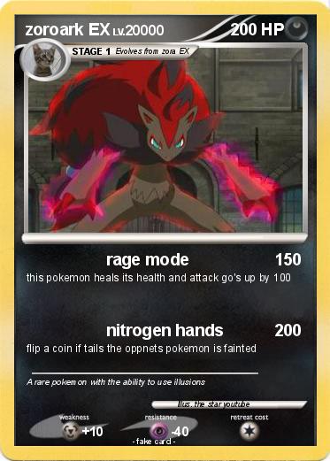 Pokemon zoroark EX