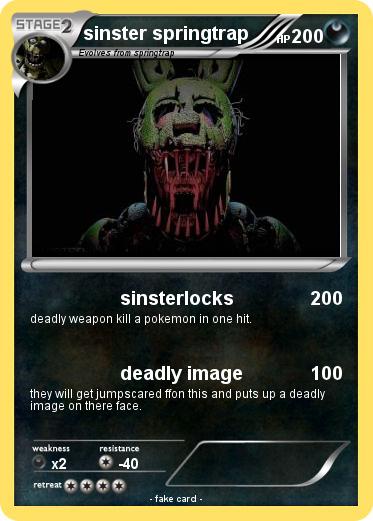 Pokemon sinster springtrap