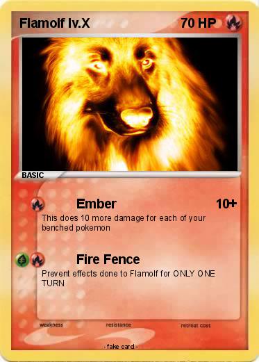 Pokemon Flamolf lv.X