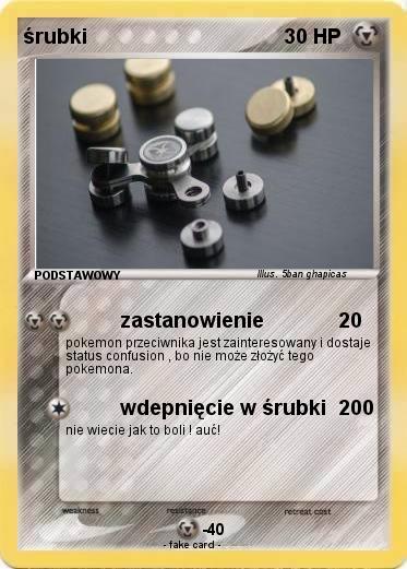Pokemon śrubki