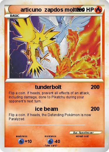Pokemon articuno  zapdos moltres