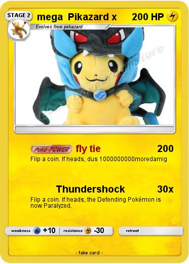 Pokemon mega  Pikazard x