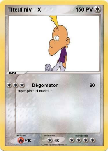 Pokemon Titeuf niv    X